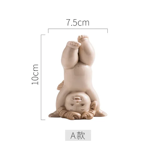 Маленький Ангел, гостиная, композиция, Настольная керамика, мультяшная кукла, украшение для торта, украшение дома, аксессуары, современные фигурки - Цвет: A