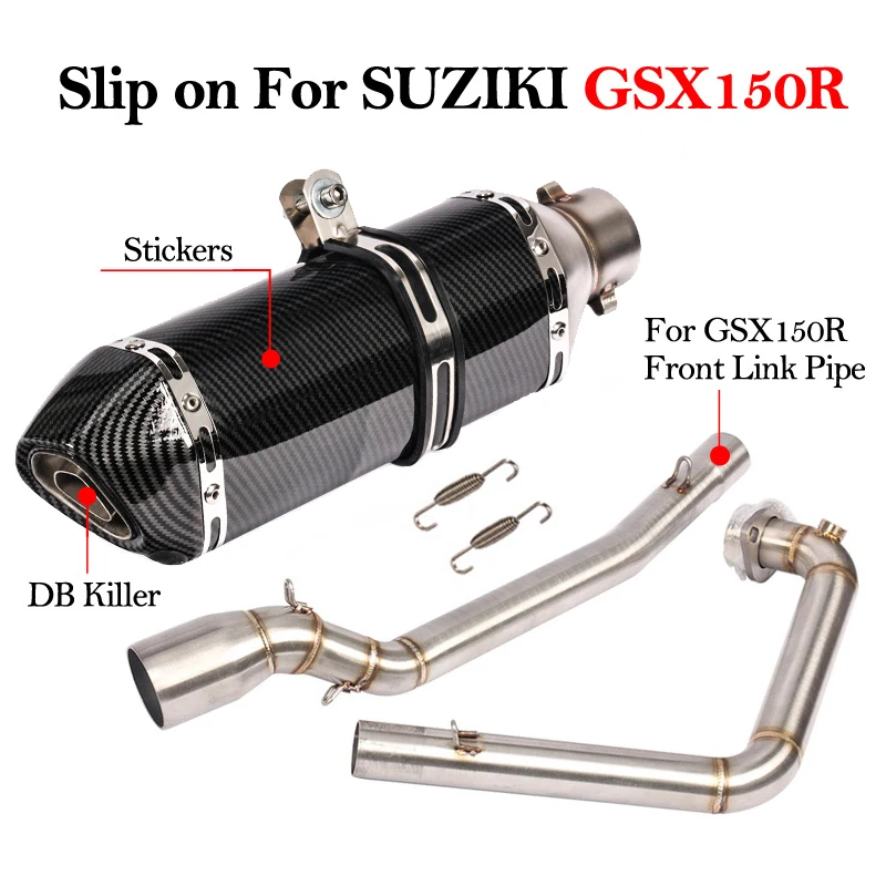 

Slip On Motorcycle Exhaust Muffler DB Killer 51mm Front Middle Pipe Connection Link Pipe For Suzuki GSX150R GSXR150 gsx150 r 150