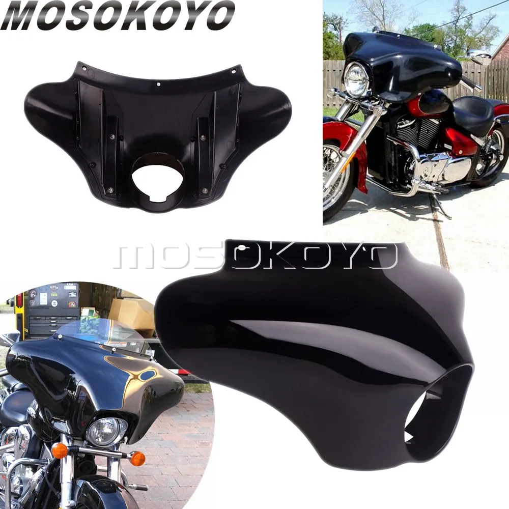 Universal Motorcycle Batwing Fairing W/ Windshield W/ Standard Mountin