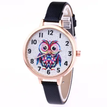 

Hot Owl Pattern Fine with WOMEN'S Leather Belt Watch Hot Selling Quartz Watch