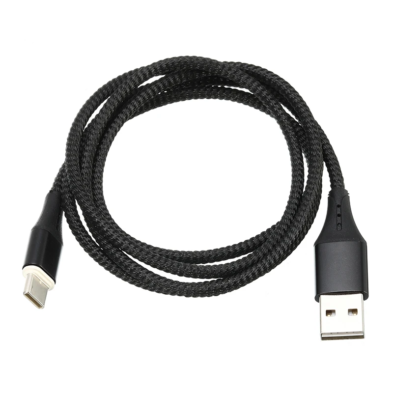 Черный Usb type-C Магнитный кабель в оплетке с магнитной молнией USB C кабель для быстрой зарядки для Hauwei LG Sync Mafnet зарядный кабель - Цвет: Черный