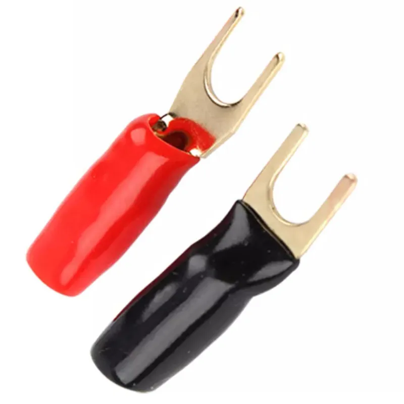 

Wire Terminals Car audio speakers pure copper terminals Y-type Amplifier Cable Connection Terminal 5 pairs kit Positive negative
