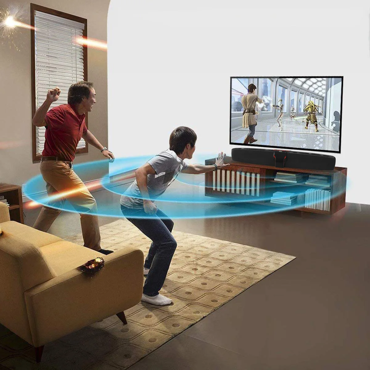 Bluetooth Динамики soundbar проводной и беспроводной Bluetooth динамик домашний кинотеатр тв Саундбар сабвуфер с пультом дистанционного управления