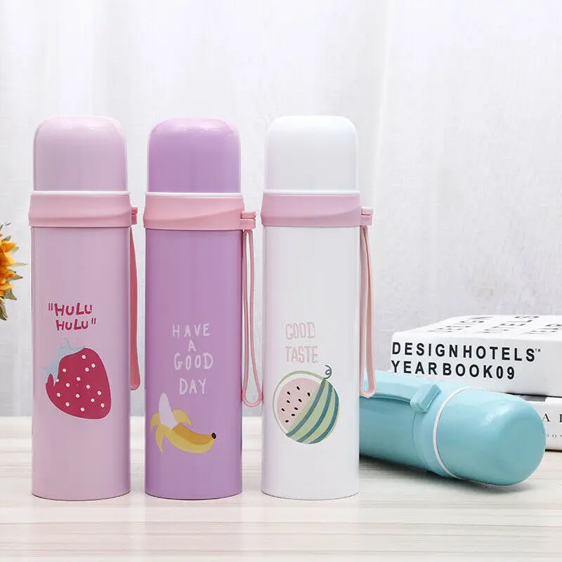 

500ML Water Bottle Vacuum Insulated Flask Thermal Sport Chilly Drinks Cold Cups