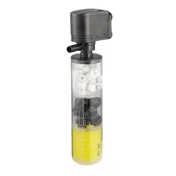 

3 in 1 Mini Aquarium Filter Fish Tank Submersible Oxygenation Pump Spray Built-in Filter Material Water Purifier Filtration New