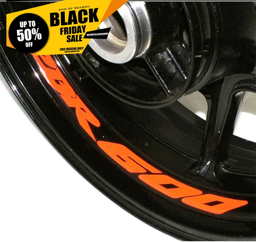 Teng Worship Motorcycle Wheel Sticker Decal Reflective Rim Bike