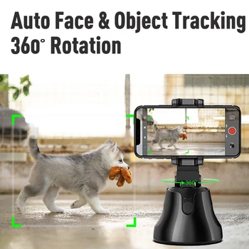 

Camera Phone Stand Smartphone Selfie Shooting Gimbal Object Auto Tracking Phone Holder Selfie Stick for Vlog Video tiktok Live