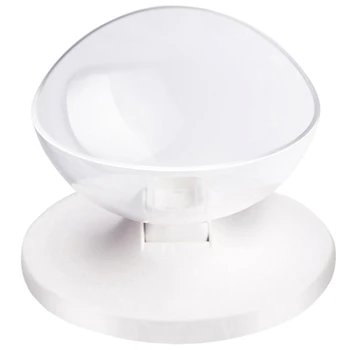 

Egg Shell Pet Feeder Cat Bowl Non Toxic Corrosion Resistant Durable Cat Bowl Adjustable and Removable for Cats and Small Dogs-Wh