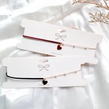 Doreen Box винтажная бархатная имитация жемчуга прострочка клавикулярная цепочка сердце кулон холер ожерелье женские вечерние ювелирные изделия