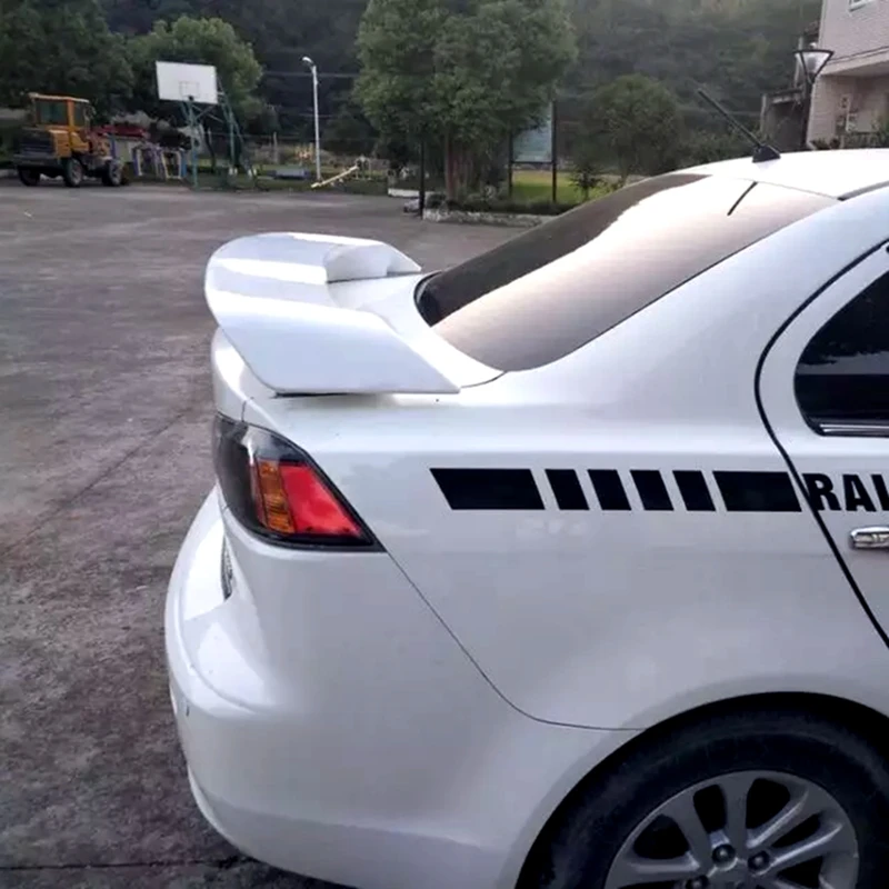 Для Mitsubishi Lancer спойлер 2010 2015 высокое качество абс материал праймер цвет задний для