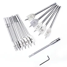 15pcs Carpenter Drill Set tool 6/8/10/12/13/14/16/18/19/20/22/24/25mm Flat Drill Woodworking Flat Carbon steel Drill Set 15pcs Carpenter Drill Set tool 6/8/10/12/13/14/16/18/19/20/22/24/25mm Flat Drill Woodworking Flat Carbon steel Drill Set