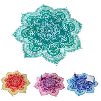 

Fashion Boho Flower Bikini Cover Up Beach Towel Quick Compressed Towel Tapestry Yoga Mat Picnic Bedspread Bed Cover Table Cloth