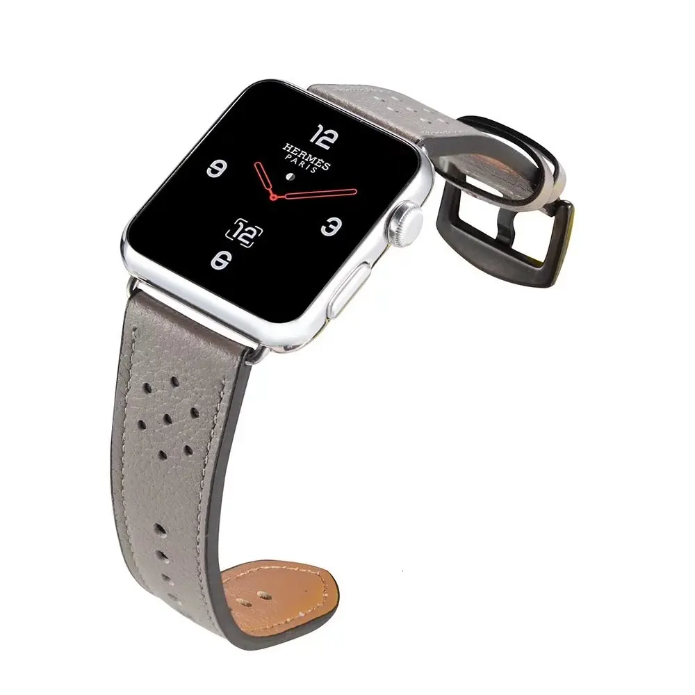 Ретро Роскошный кожаный ремешок для Apple watch wriststrap с мм черным адаптером для iwatch 42 мм 38 Серия 1 2 3 ремешок для часов