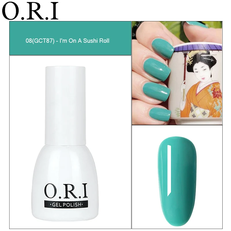 

ORI 1PC Gel Nail Polish Hybrid Varnishes Semi Permanent Summer Tokyo Collection Gel Lacquer Pure Nude Color For Manicure Gellak