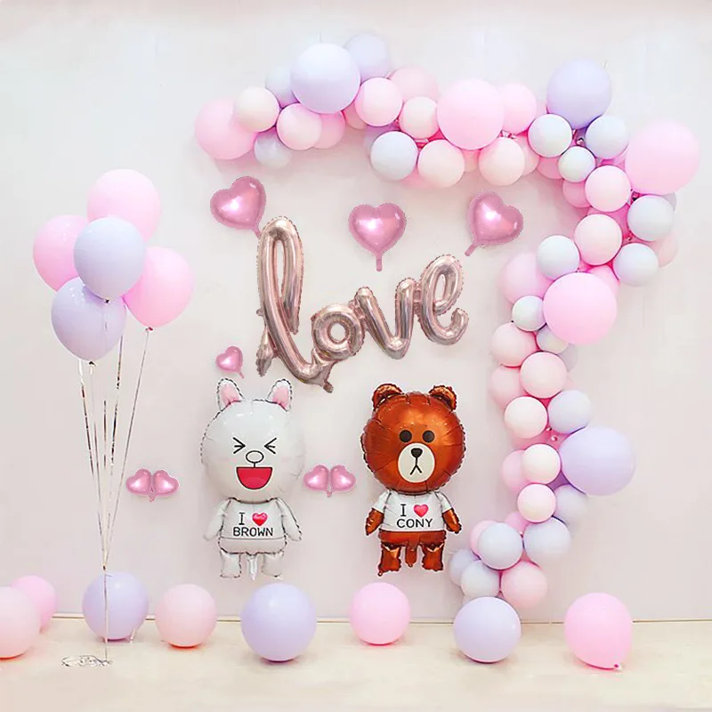 

100pcs/Set Macaroon Balloon Arch Kit Rose Gold Confetti latex Ballon Wedding Birthday Party Garland Baby Shower Backdrop Decor