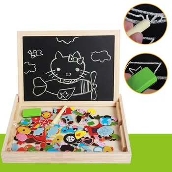 

Zhenwei Double-Side Puzzle Board of Traiffic Animal Sea Develope Baby Children's Pattern Space Recognition Early Education