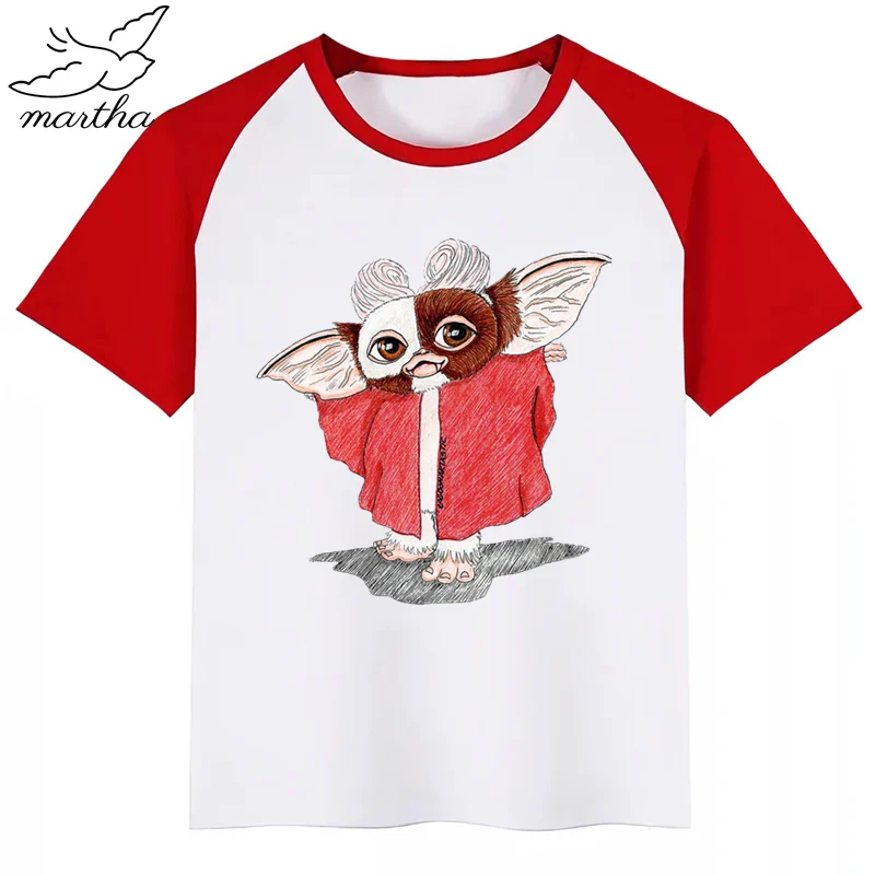 Gremlins/футболка для маленьких мальчиков и девочек; детский топ для мальчиков; детская футболка с принтом «Gremlins»; Забавные футболки; летние топы с короткими рукавами
