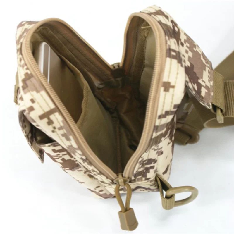 Waterproof Sport Bags Bag Camouflage Small Chest Bag with Molle Outdoor Travel Hiking Camping Bag