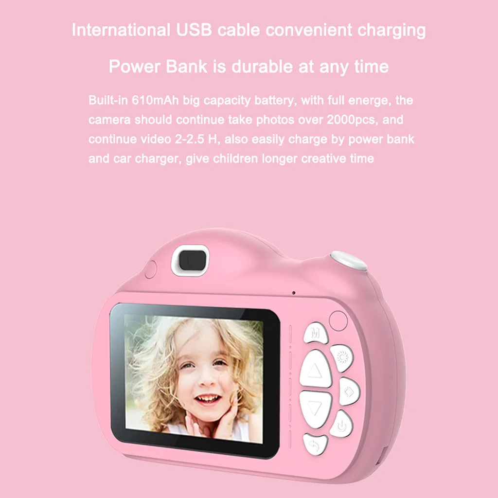 HIPERDEAL детская камера новая игрушка мини цифровая камера 1080P Цифровая мультяшная камера lcd HD мини камера идеальный подарок для детей Aug1