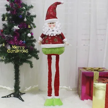 

Christmas kids Gift telescopic doll Santa snowman Christmas toys for Kids Christmas window Home decoration