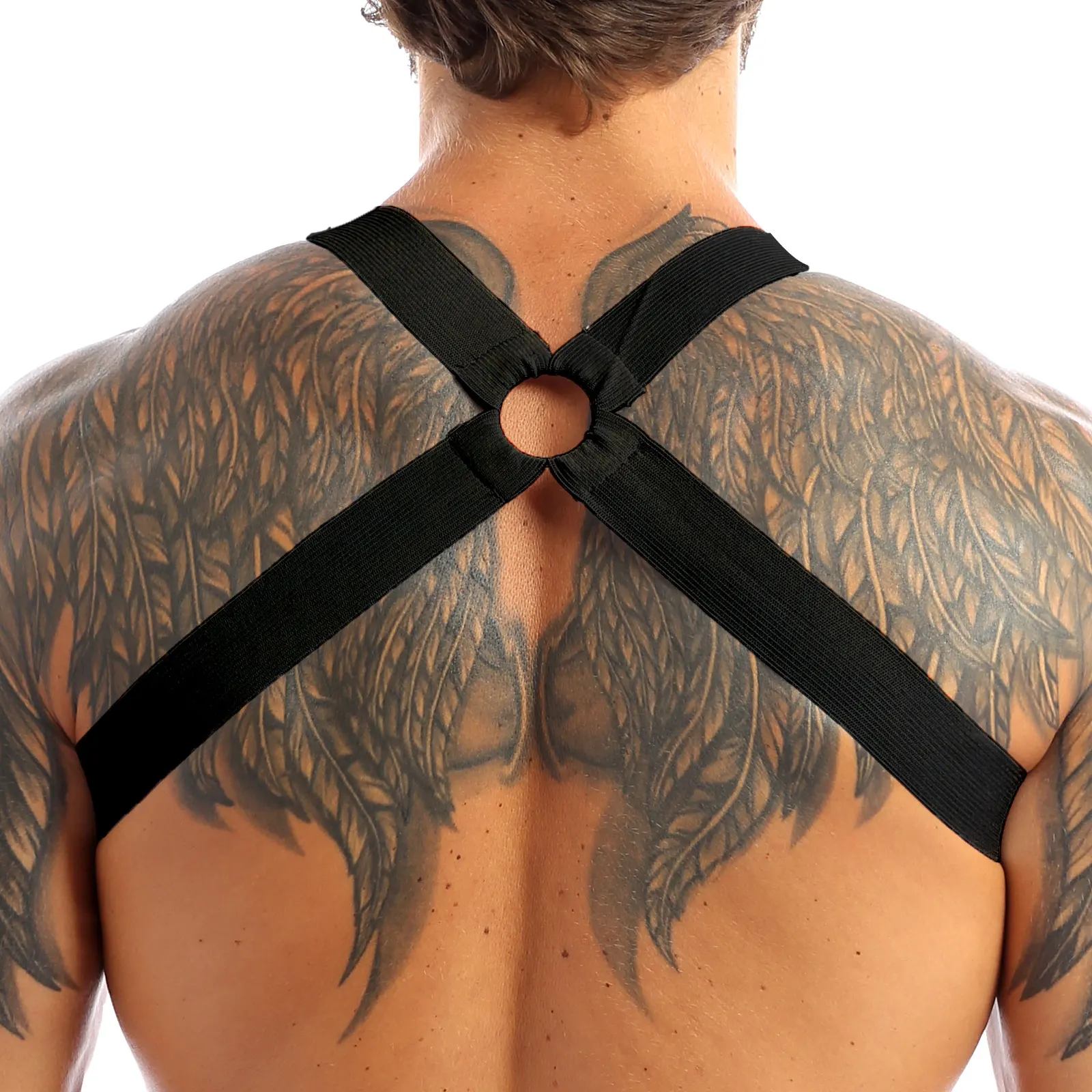 Mens Chest Harness Straps Muscle Elastic Belt Arnes Hombre Bondage Lingerie  With Metal O-rings Band Fancy Club Party Costume - Exotic Tanks - AliExpress