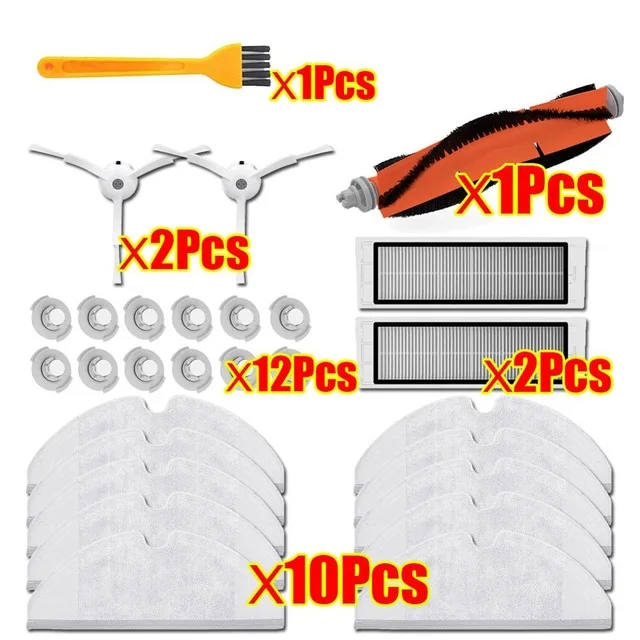 FXMi-16 Фильтр моющийся для Xiaomi Roborock S50 S51 S55 S6 части пылесоса HEPA фильтр Швабра Ткань основная щетка боковая щетка резервуар для воды - Цвет: FXMi-16
