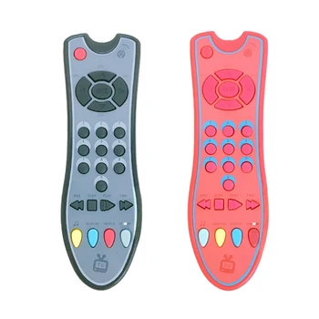 

Cute Baby Toys TV Simulation Remote Control with Music English Learning Remote Control Early Educational Cognitive Toy Best Gift