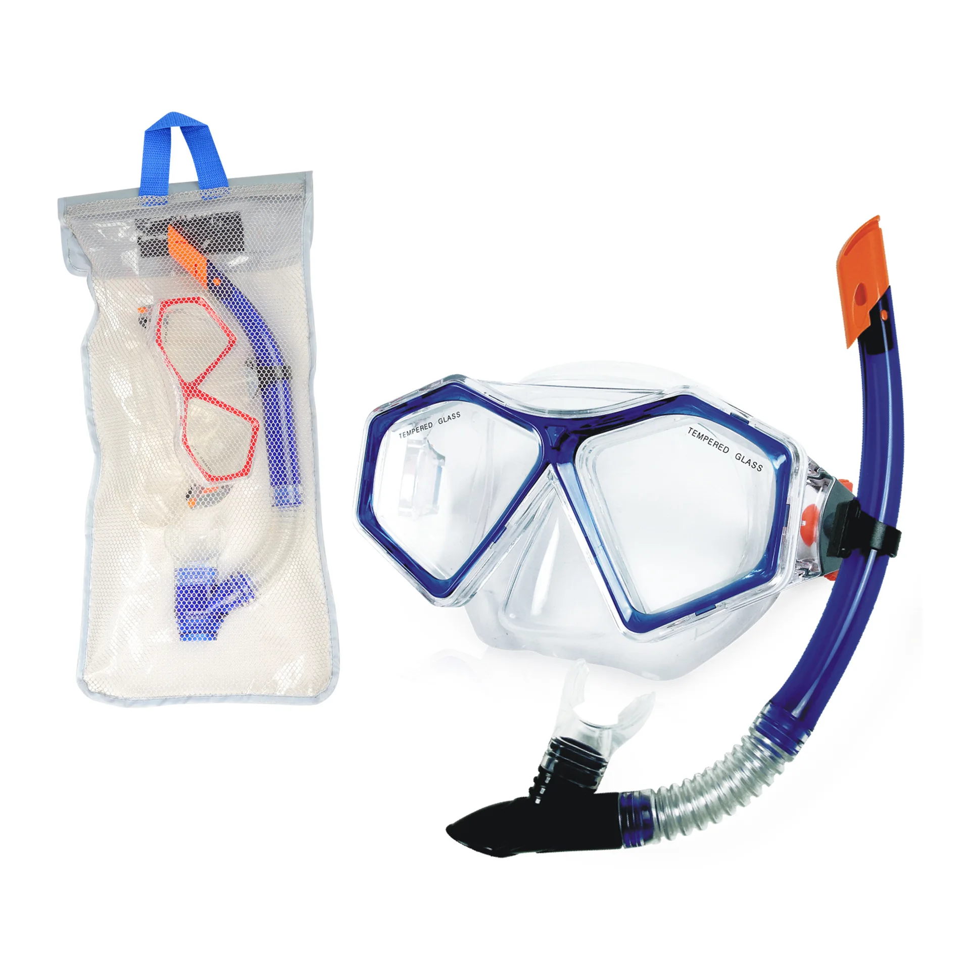 

[Wei Masi] Diving Mask PVC Adult Diving Mask Silica Gel Mouthpiece Semi-Dry Type Swimming Snorkeling Suit