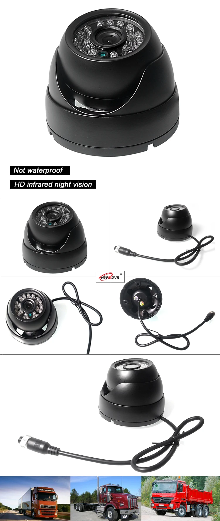 HYFMDVR HD Ночное Видение заднего вида камера заднего вида CMOS 420TVL пикселей полуприцеп/Гадость Грузовик/RV