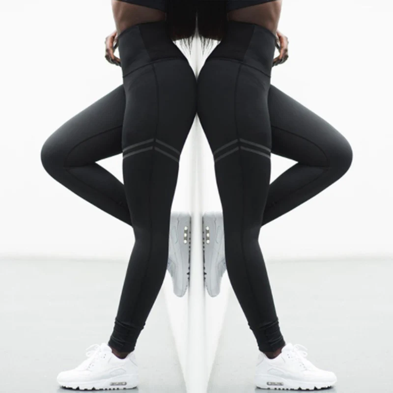 Женские компрессионные облегающие леггинсы с высокой талией антицеллюлитные