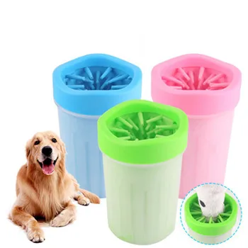 

Soft Pet Puppy Dog Foot Washing Cup Brush Silicone Dogs Foot Cleaning Brush Cleaner Pet Dog Paw Foot Cleaner Cup Pet Accessories