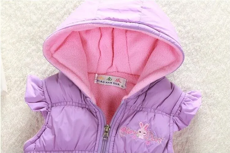 Куртка для девочек с Минни Маус; новое хлопковое зимнее пальто для девочек; теплая куртка с капюшоном для девочек; милая детская одежда; одежда для детей