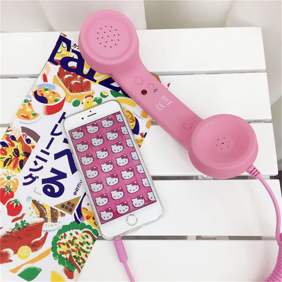 LDYE 3,5 мм классический телефон в ретро-стиле мини микрофон динамик телефонный звонок приемник для Iphone samsung huawei телефонный приемник