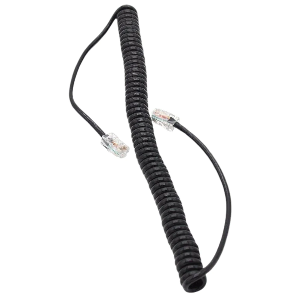

8pin Microphone Cable Flexible Replacement Line Speaker Spring Talkie Walkie Telephone Car Radio Universal Audio For ICOM H133V