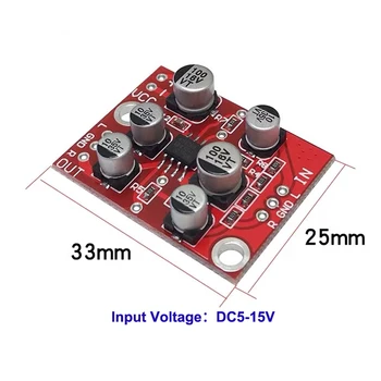 

AD828 Preamplifier Board Audio Preamp Pre amplifier Single Power DC5-15V