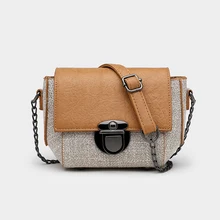 Зимнее поступление, Классическая Льняная сумка, сумки через плечо для женщин, дамская сумочка, высокое качество, дизайнерские сумки на цепочке, модная сумка