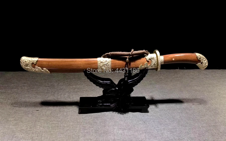 Для китайского кунг-фу Broadsword Sword Wushu Da Dao обкладка глиной T10 сталь очень острый Династия Цин общая Талия нож дракон меч