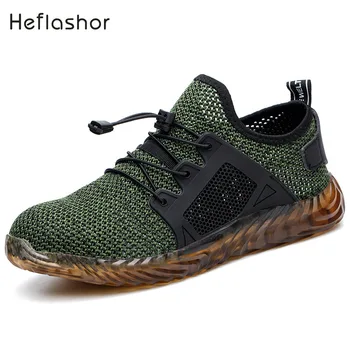 

Litthing Dropshipping Indestructible Ryder Shoes Men Women Steel Toe Air Safety Boots Puncture-Proof Work Sneakers Breathable