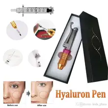 Многоразовая ручка гиалурона высокого давления, ручка гиалуроновой кислоты, распылитель для инъекций губ, против морщин, для подтяжки губ, для наполнителя губ