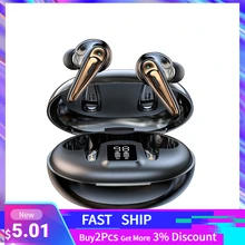 Auriculares inalámbricos con Bluetooth con micrófono y botón de Control, auriculares TWS Bluetooth, deportivos e inalámbricos, resistentes al agua