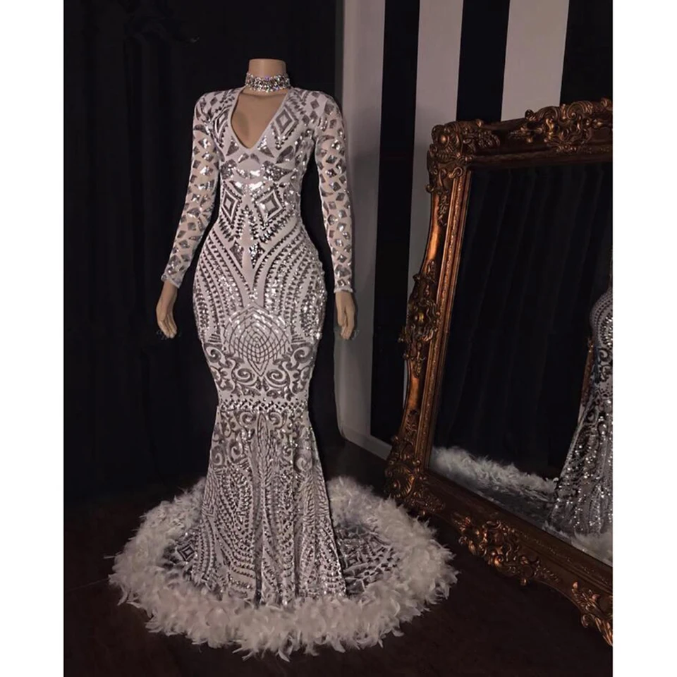 silver formal dresses