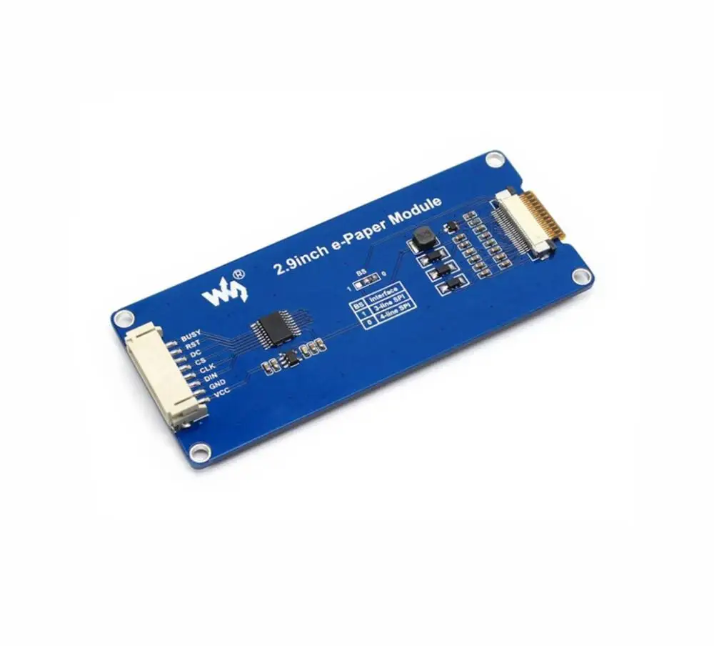 AiSpark 296x1282,9 дюймовый модуль электронной бумаги, 2,9 ''e-Ink дисплей, SPI интерфейс, для Raspberry Pi, два цвета: черный, белый, частичное обновление