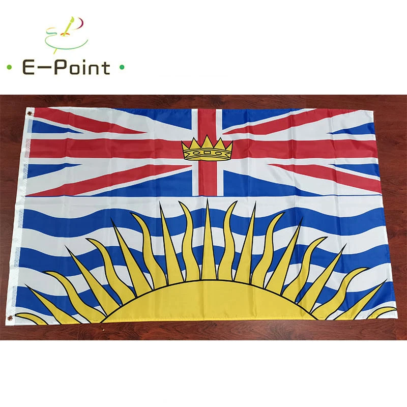 British Columbia Flag Canada Flags BC Canadian 2ft*3ft (60*90cm) 3ft*5ft (90*150cm) Size Christmas Decorations for Home Banner | Дом и сад