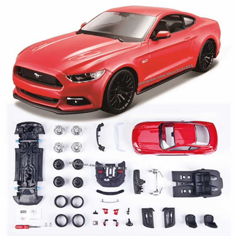 

Сборная модель автомобиля Maisto 1:24 2015 Ford mustang GT «сделай сам», литье под давлением, коллекция подарков, коллекционные игрушечные инструменты