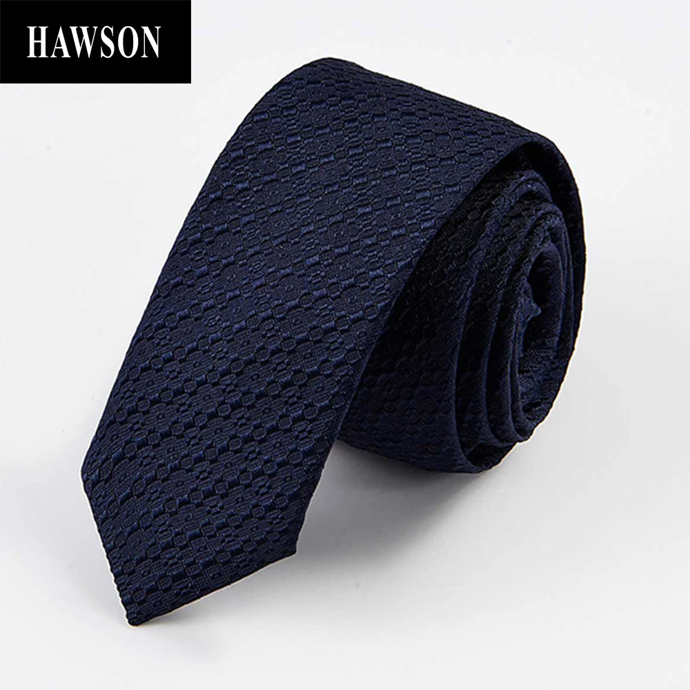 

HAWSON Solid Polyester Tie Pure Necktie for Business Wedding Party for Men Neck Tie, Mens Fashion Accessory