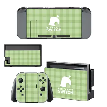 

Animal Crossing Vinyl Skin Nintend Switch Sticker Pegatinas for Nintendo Switch Full Set Faceplate Stickers Console Joy-Con Dock