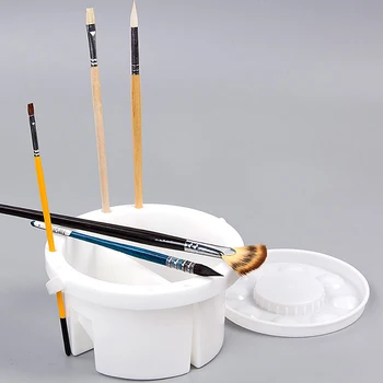 

Artist brush set Portable Painting Brush Washing Bucket Wash Pen Pot Watercolor Oil Paint Brush Washer Art Supply