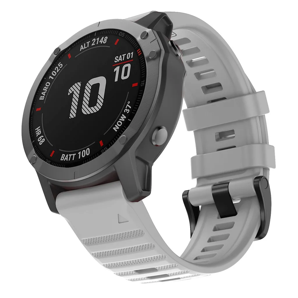 Fenix6x Pro быстросъемный силиконовый ремешок для Garmin Fenix 6X 5X plus 26 мм ремешок 22 мм Fenix 6 Pro 5 часы Easyfit Ремешки для наручных часов