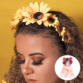 

1 Pc Creative Unique Fashion Wacky Hair Hoop Skull Hair Band Party Hair Clasp for Holiday Party Women Halloween