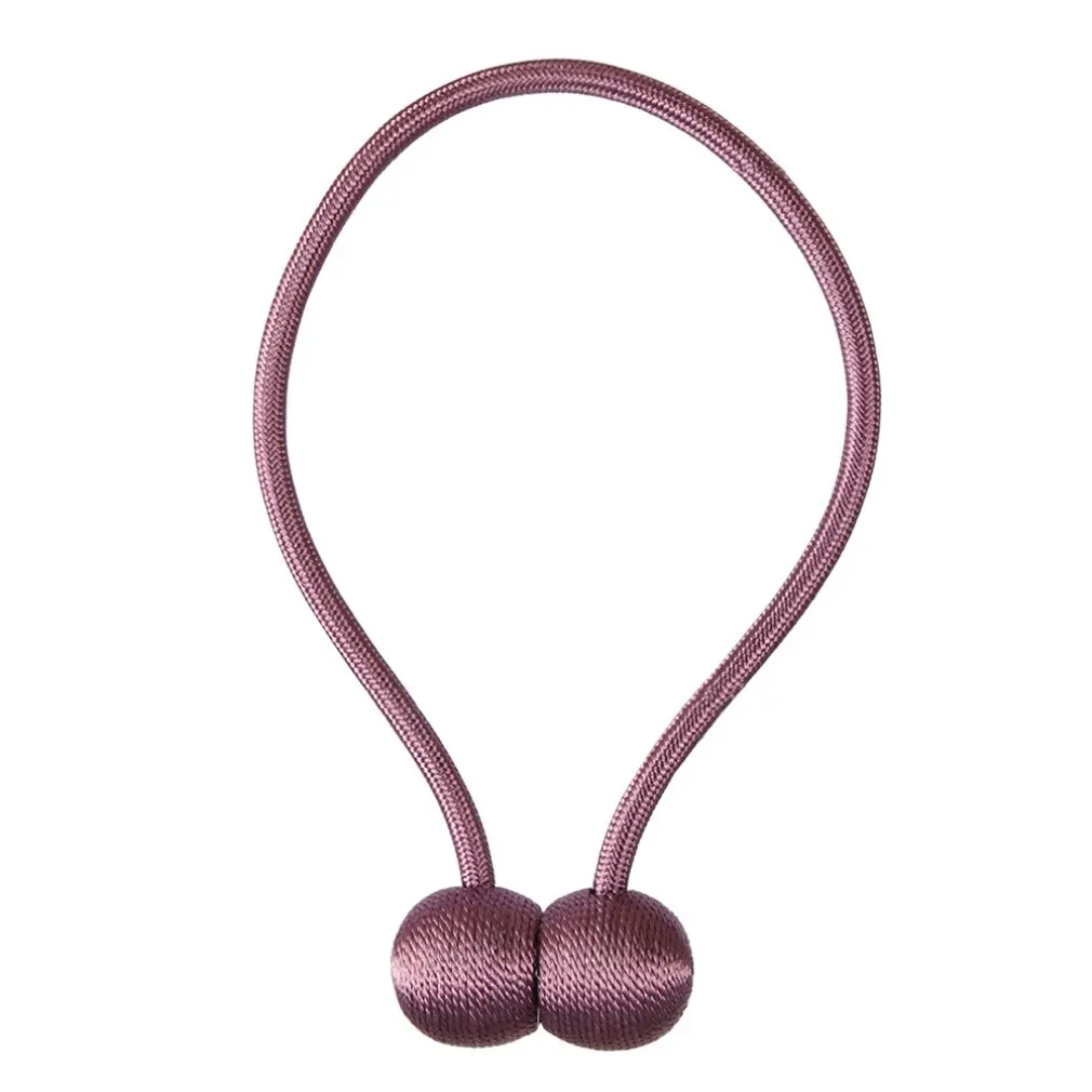 Фиолетовый 1pc Ball Magnetic Curtain Buckle Holder Tieback Clips Home Window Accessories Curtain Decorative Fashion New - Цвет: Фиолетовый